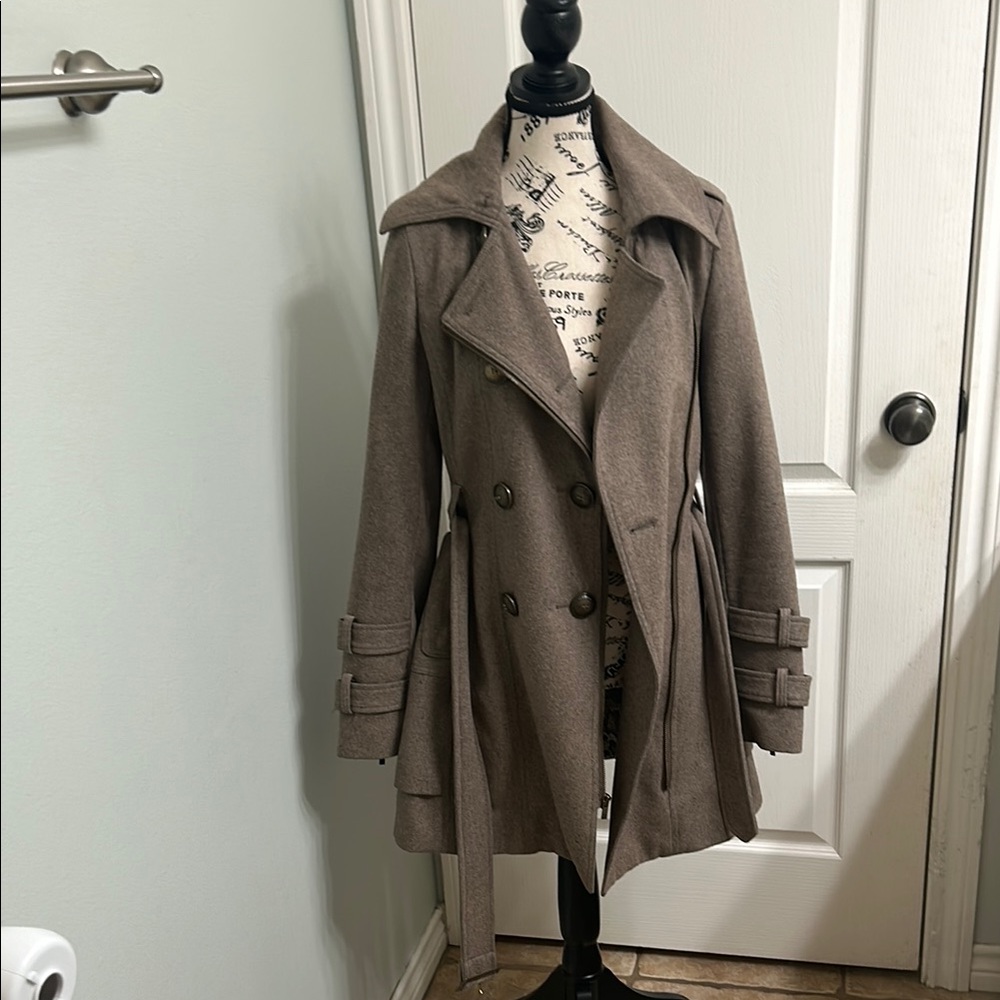 Black Rivet Women's Double-Breasted Coat